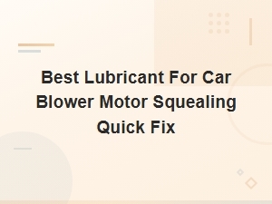 Best Lubricant for Car Blower Motor Squealing – Quick Fix Guide